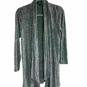 Alyx Long Grey and White Caridigan. Women's Size XL, Perfect for Work